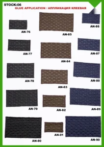 Broderte merker – art. 06: AN-76, AN-77, AN-78, AN-79, AN-80, AN-85 …