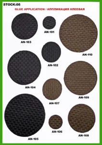 Broderte merker – art. 08: AN-103, AN-104, AN-105, AN-102, AN-107, AN-106 …