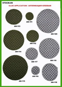 Broderte merker – art. 09: AN-113, AN-114, AN-115, AN-112, AN-117, AN-116 …