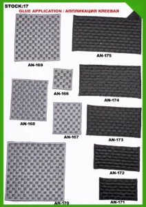 Broderte merker – art. 17: AN-175, AN-169, AN-166, AN-174, AN-168, AN-167 …