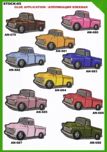 Broderte merker – art. 95: AN-679, AN-682, AN-687, AN-681, AN-684, AN-685 …