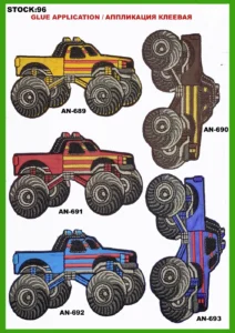 Broderte merker – art. 96: AN-689, AN-691, AN-692, AN-690, AN-693