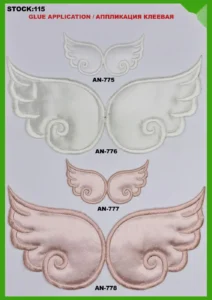 Broderte merker – art. 115: AN-775, AN-776, AN-777, AN-778