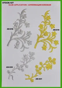 Broderte merker – art. 127: AN-818, AN-820, AN-821, AN-819