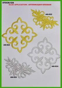 Broderte merker – art. 128: AN-823, AN-822, AN-824