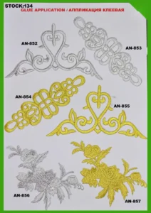 Broderte merker – art. 134: AN-852, AN-853, AN-854, AN-855, AN-856, AN-857