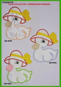 Broderte merker – art. 175: AN-1048, AN-1049, AN-1050