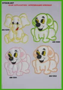 Broderte merker – art. 267: AN-1259, AN-1260, AN-1262, AN-1261