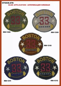 Broderte merker – art. 278: RM-1308, RM-1311, RM-1309, RM-1310, RM-1312