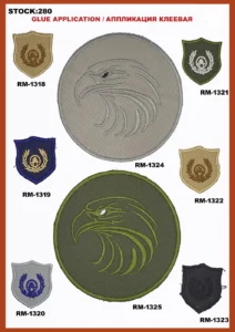 Broderte merker – art. 280: RM-1318, RM-1321, RM-1324, RM-1319, RM-1322, RM-1325 …