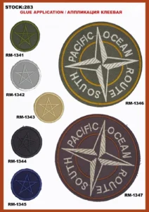 Broderte merker – art. 283: RM-1341, RM-1342, RM-1343, RM-1344, RM-1345, RM-1346 …