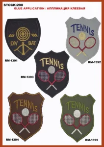 Broderte merker – art. 290: RM-1391, RM-1393, RM-1394, RM-1392, RM-1395