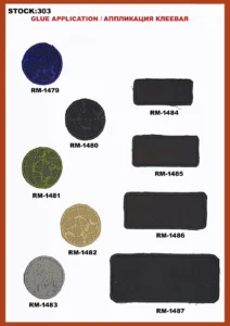 Broderte merker – art. 303: RM-1479, RM-1480, RM-1481, RM-1482, RM-1483, RM-1484 …