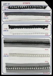 Dekoratīvās lentes – art. 01: JSM 01, JSM 02, JSM 03, JSM 04
