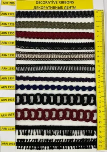 Dekoratīvās lentes – art. 286: ARN 1928, ARN 1929, ARN 1930, ARN 1931, ARN 19321, ARN 1933 …