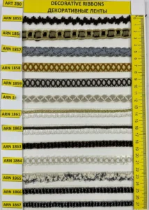 Dekoratīvās lentes – art. 280: ARN 1855, ARN 1851, ARN 1857, ARN 1858, ARN 1859, ARN 18 …