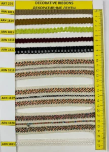 Dekoratīvās lentes – art. 276: ARN 1813, ARN 1814, ARN 1815, ARN 1816, ARN 1817, I ARN 1818 …