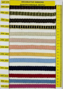 Dekoratīvās lentes – art. 275: ARN 1800, ARN 1801, ARN 1802, I ARN 1803, ARN 1804, ARN 1805 …
