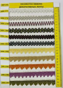 Dekoratīvās lentes – art. 273: ARN 1777, ARN 1778, ARN 1779, ARN 1780, ARN 1781, ARN 1782 …
