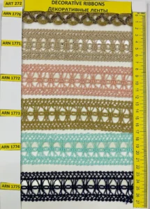 Dekoratīvās lentes – art. 272: ARN 1776, ARN 1771, ARN 1772, ARN 1773, ARN 1774, ARN 1775