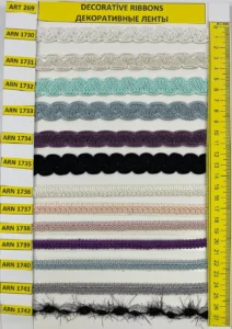 Dekoratīvās lentes – art. 269: ARN 1730, ARN 1731, ARN 1735, ARN 1736, ARN 1737, ARN 1738 …