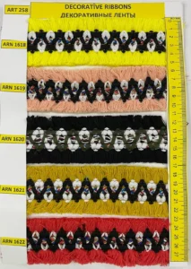 Dekoratīvās lentes – art. 258: ARN 1618, ARN 1619, ARN 1620, ARN 16211, ARN 1622