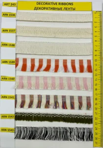 Dekoratīvās lentes – art. 243: ARN 1536, ARN 1537, ARN 1538, ARN 1539, ARN 1540, ARN 1541 …