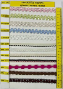Dekoratīvās lentes – art. 242: ARN 1524, ARN 1526, ARN 1527, ARN 1528, ARN 1529, ARN 1530 …