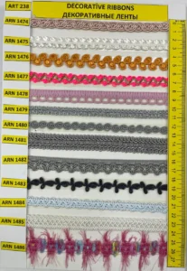 Dekoratīvās lentes – art. 238: ARN 1474, ARN 1475, ARN 1476, ARN 1477, ARN 1478, ARN 1479 …