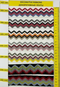 Dekoratīvās lentes – art. 235: ARN 1442, ARN 1443, ARN 1444, ARN 1445, ARN 1446, ARN 1447 …