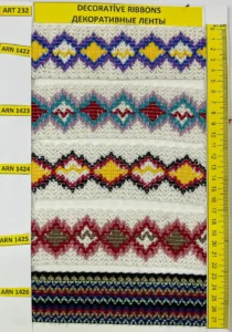 Dekoratīvās lentes – art. 232: ARN 1422, ARN 1423, ARN 1424, ARN 1425, ARN 1426