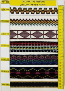 Dekoratīvās lentes – art. 230: ARN 1409, I ARN 1410, ARN 1411, ARN 1412, ARN 1413, I ARN 1414 …
