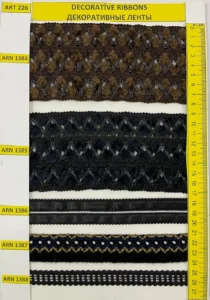 Dekoratīvās lentes – art. 226: ARN 1384, ARN 1385, ARN 1386, ARN 1387, ARN 1388