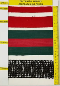 Dekoratīvās lentes – art. 222: ARN 1364, ARN 1365, ARN 1366, ARN 1367