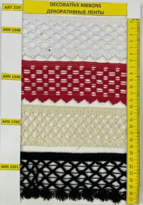 Dekoratīvās lentes – art. 219: ARN 1348, ARN 1349, ARN 13501, ARN 1351