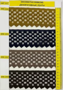 Dekoratīvās lentes – art. 217: ARN 1340, ARN 1341, ARN 1342, ARN 1343