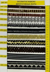 Dekoratīvās lentes – art. 207: ARN 1240, ARN 1241, ARN 1242, ARN 1243, ARN 1244, ARN 1245 …
