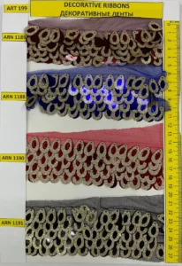 Dekoratīvās lentes – art. 199: ARN 1189, ARN 1188, ARN 1190, ARN 1191
