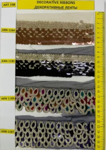 Dekoratīvās lentes – art. 198: ARN 1184, ARN 1185, ARN 1186, ARN 1187