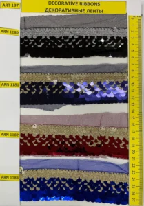 Dekoratīvās lentes – art. 197: ARN 1180, ARN 1181, ARN 1182, ARN 1183