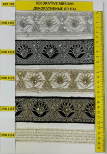 Dekoratīvās lentes – art. 188: ARN 1150, Q99, ARN 1151, ARN 1152, ARN 1153, ARN 1154