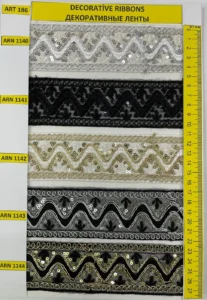 Dekoratīvās lentes – art. 186: ARN 1140, ARN 1141, ARN 1142, ARN 1143, ARN 1144