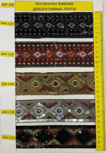 Dekoratīvās lentes – art. 183: ARN 1127, ARN 1128, ARN 1129, ARN 1130, ARN 1131
