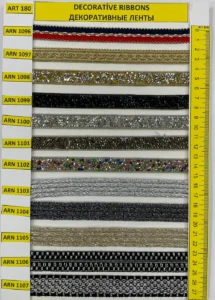 Dekoratīvās lentes – art. 180: ARN 1096, ARN 1097, ARN 10981, ARN 1099, ARN 1100, ARN 1101 …