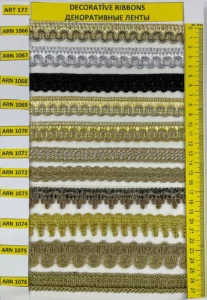 Dekoratīvās lentes – art. 177: ARN 1066, ARN 1067, ARN 1068, ARN 1069, ARN 1070, ARN 1071 …