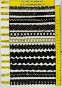 Dekoratīvās lentes – art. 173: ARN 1022, ARN 1023, ARN 1024, ARN 1025, ARN 1026, ARN 1027 …