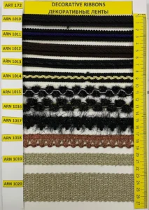 Dekoratīvās lentes – art. 172: ARN 1010, ARN 1011, ARN 1012, ARN 1013, ARN 1014, ARN 1015 …
