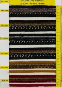 Dekoratīvās lentes – art. 164: ARN 943, ARN 944, ARN 945, ARN 946, ARN 947, ARN 948