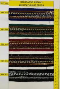Dekoratīvās lentes – art. 163: ARN 938, ARN 939, ARN 940, ARN 941, ARN 942