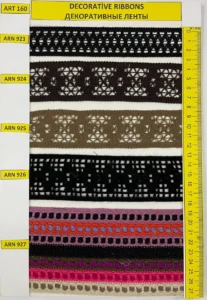 Dekoratīvās lentes – art. 160: ARN 923, ARN 924, ARN 925, ARN 926, ARN 927